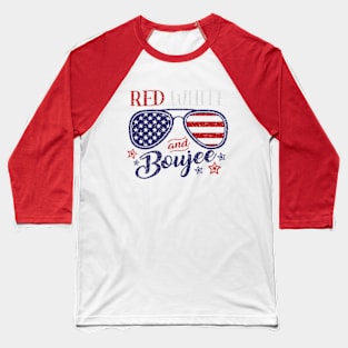 Red White and Boujee Baseball T-Shirt